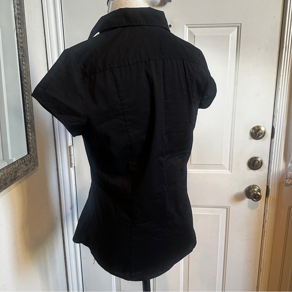 Black Button Up Top - Picture 2 of 11
